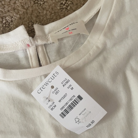 J Crew Crewcuts flutter sleeve dress with striped skirt - Picture 3 of 5